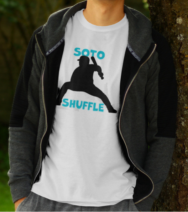 New York Yankees Soto Shuffle Silhouette Baseball Stance T-Shirt