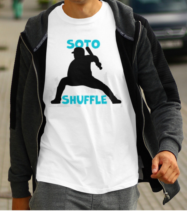 New York Yankees Soto Shuffle Silhouette Baseball Stance T-Shirt