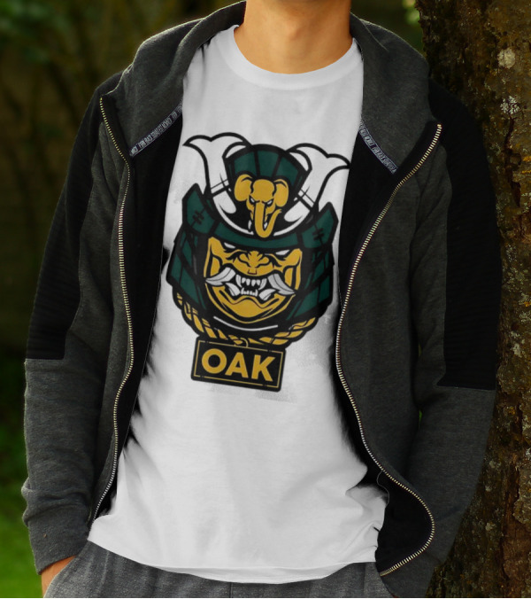 Oakland Athletics Samurai OAK Aggressive Mask T-Shirt