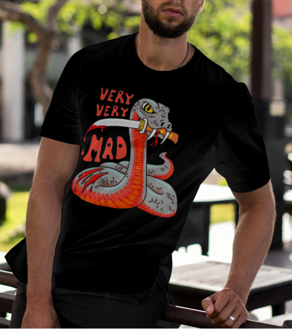 Very Very Mad Snake With Knife T-Shirt