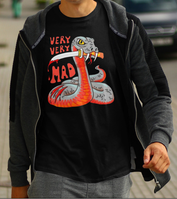 Very Very Mad Snake With Knife T-Shirt