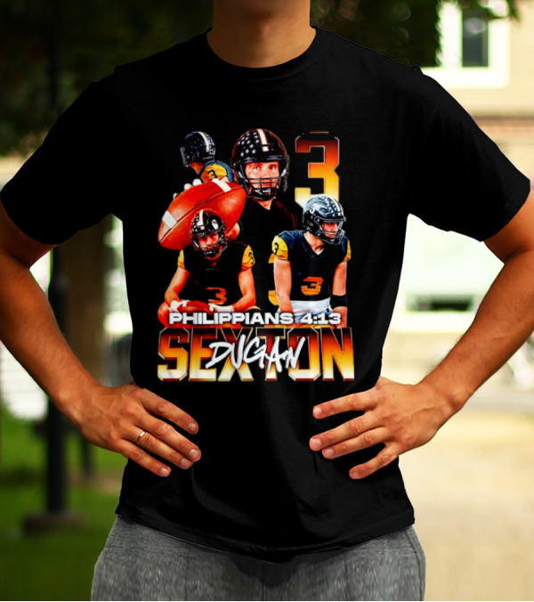 Southwestern Pirates Dugan Sexton Philippians 4:13 Number 3 T-Shirt