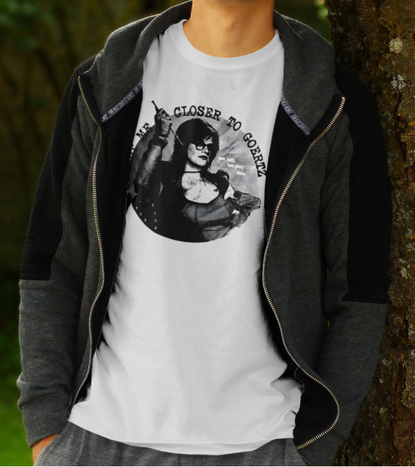 You Get Me Closer To Goertz With Character Holding Needle And Thread T-Shirt