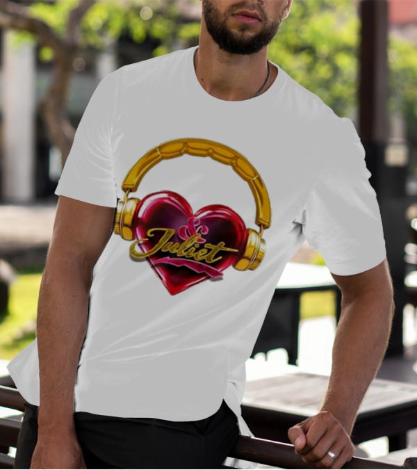 Broadway Juliet Heart Headphones T-Shirt