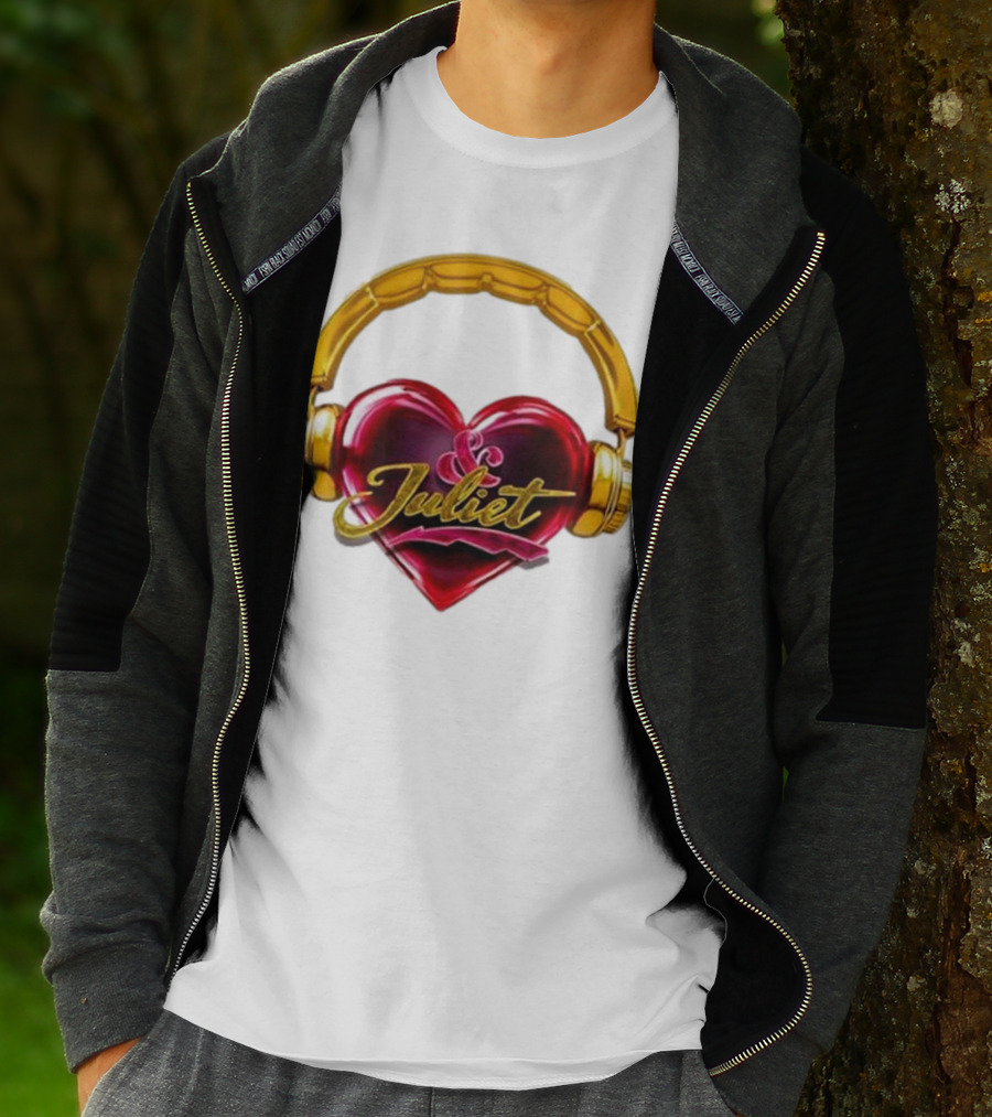 Broadway Juliet Heart Headphones T-Shirt