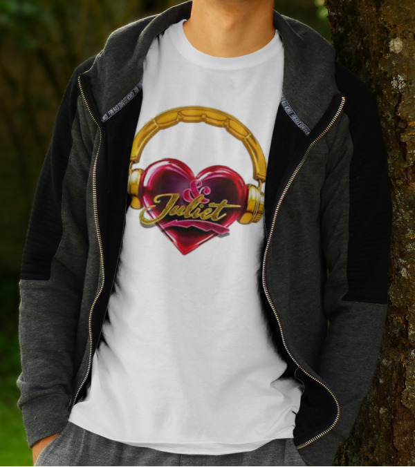 Broadway Juliet Heart Headphones T-Shirt