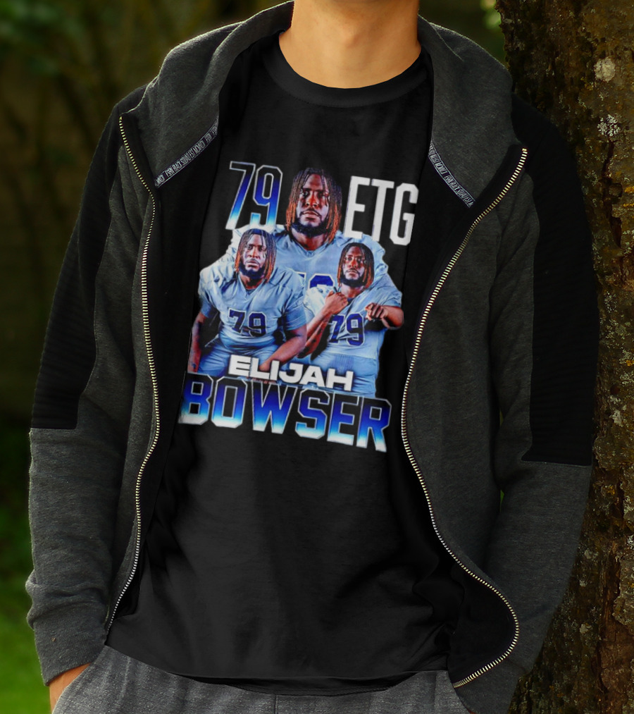 Elijah Bowser 79 ETG Football Player Montage T-Shirt