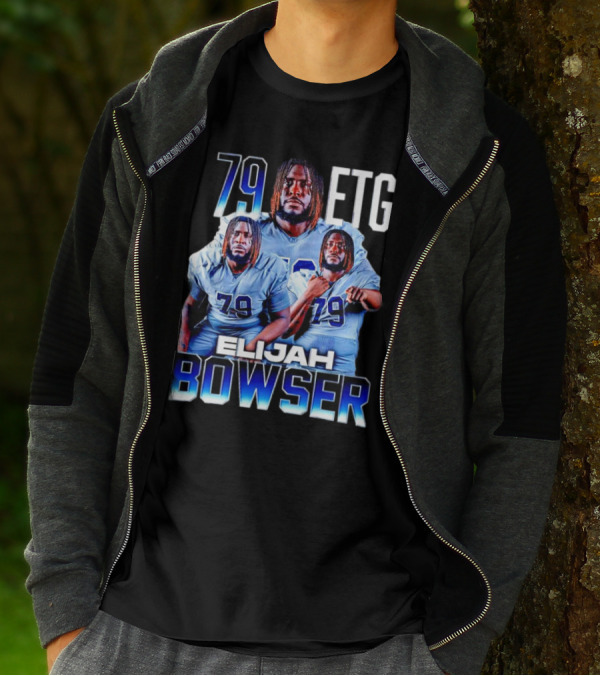 Elijah Bowser 79 ETG Football Player Montage T-Shirt