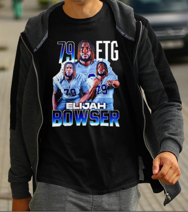 Elijah Bowser 79 ETG Football Player Montage T-Shirt
