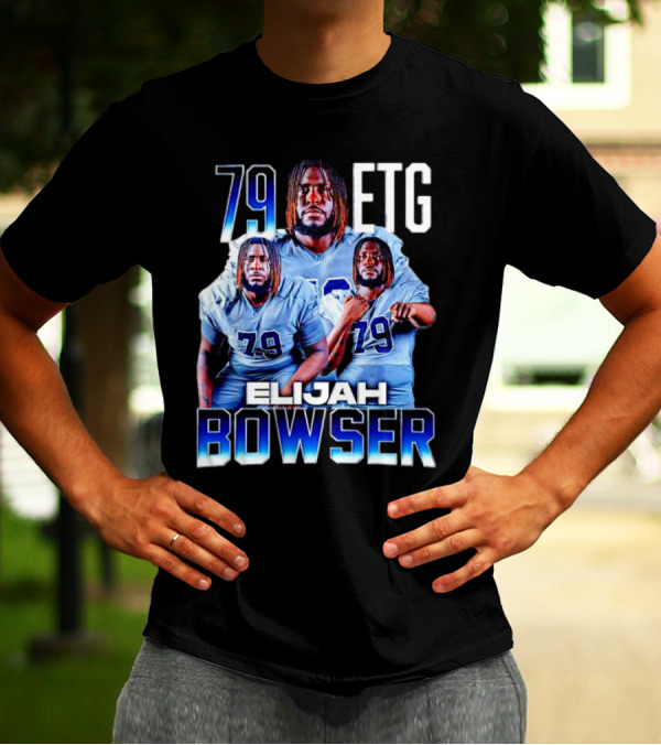 Elijah Bowser 79 ETG Football Player Montage T-Shirt
