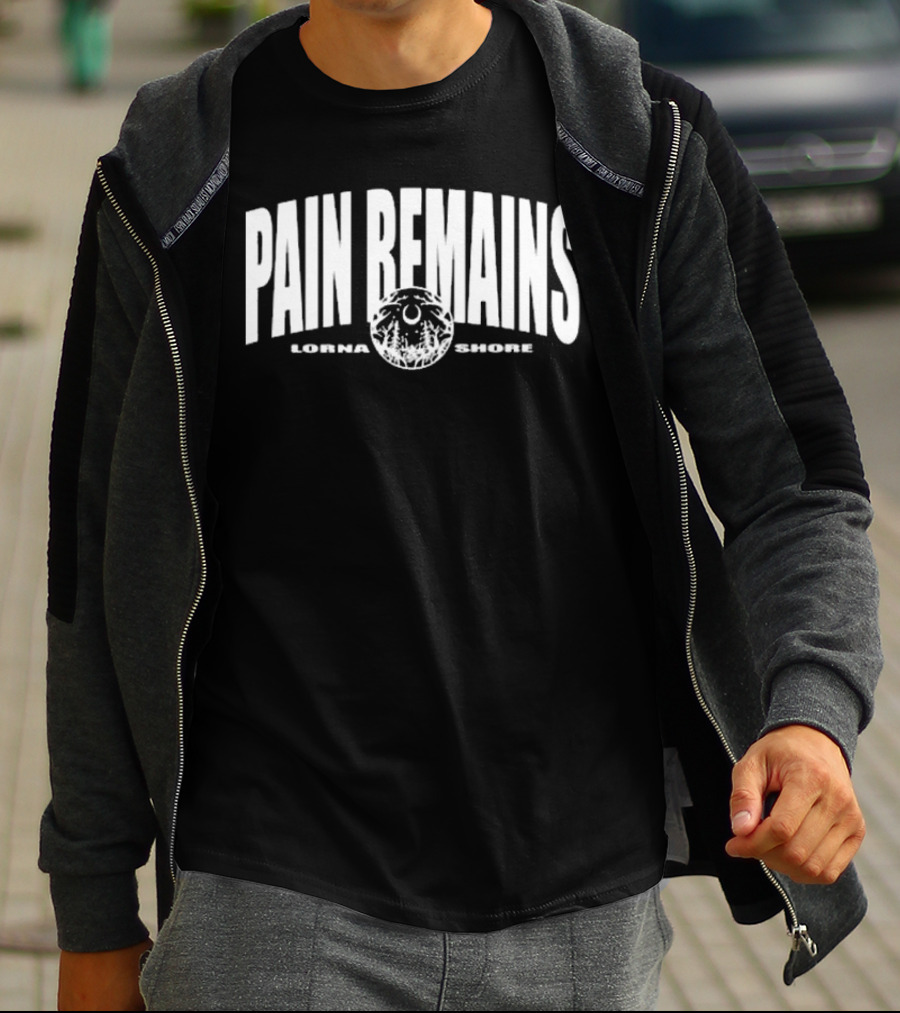 Lorna Shore Pain Remains Logo With Lunar And Forest Motif T-Shirt