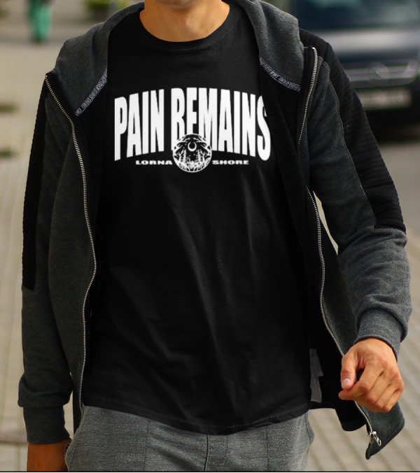 Lorna Shore Pain Remains Logo With Lunar And Forest Motif T-Shirt