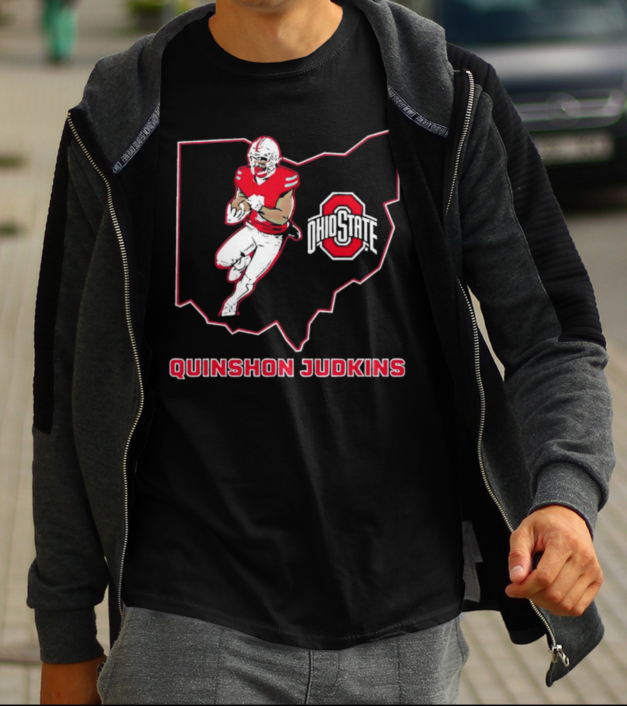 QUINSHON JUDKINS OHIO STATE BUCKEYES RUNNING BACK STAR T-Shirt