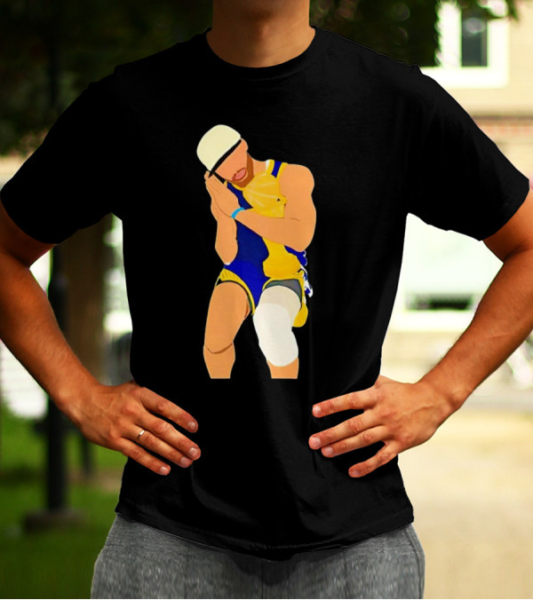 Steph Curry Night Night Basketball Pose With Trophy T-Shirt