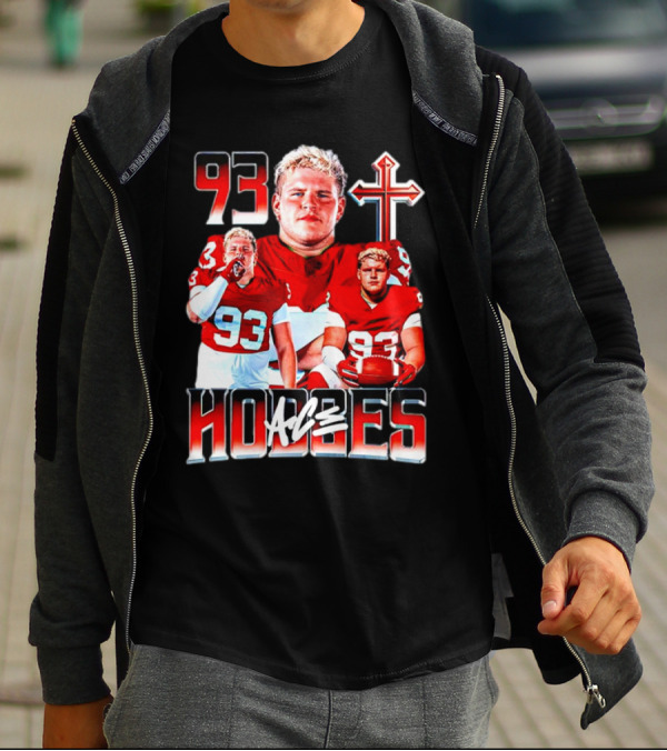 93 Ace Hodges Oklahoma Sooners Football Player Cross T-Shirt