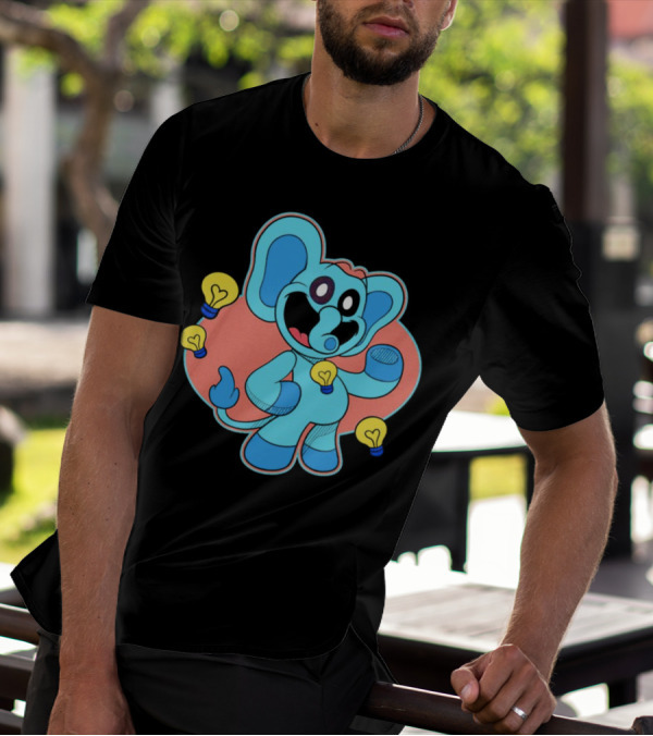 Bubba Bubbaphant Smiling Critters Lightbulb Character T-Shirt