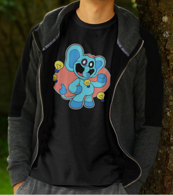 Bubba Bubbaphant Smiling Critters Lightbulb Character T-Shirt