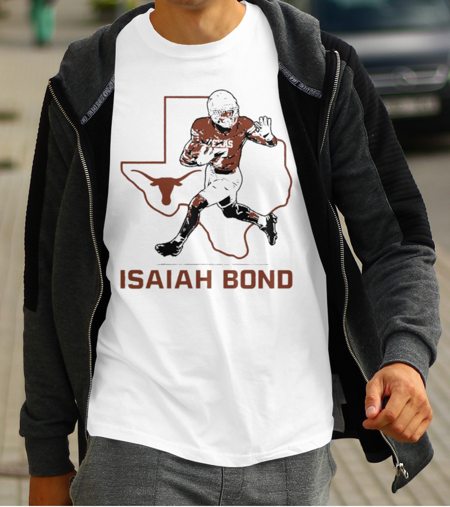 Isaiah Bond Texas Longhorns Football Running Back Star T-Shirt