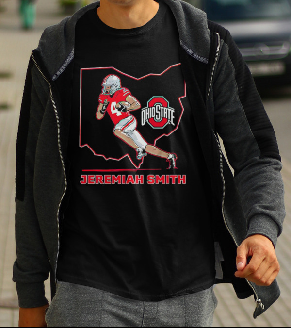 Jeremiah Smith Ohio State Buckeyes Football Ohio Star T-Shirt
