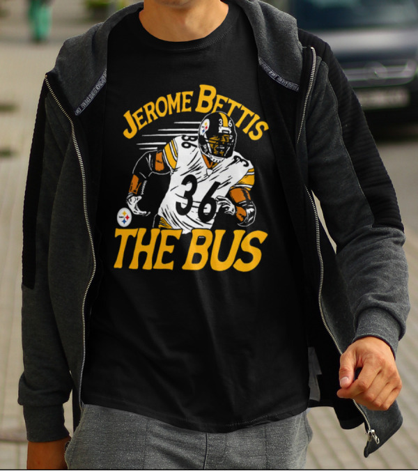 Jerome Bettis The Bus Pittsburgh Steelers 36 Caricature T-Shirt