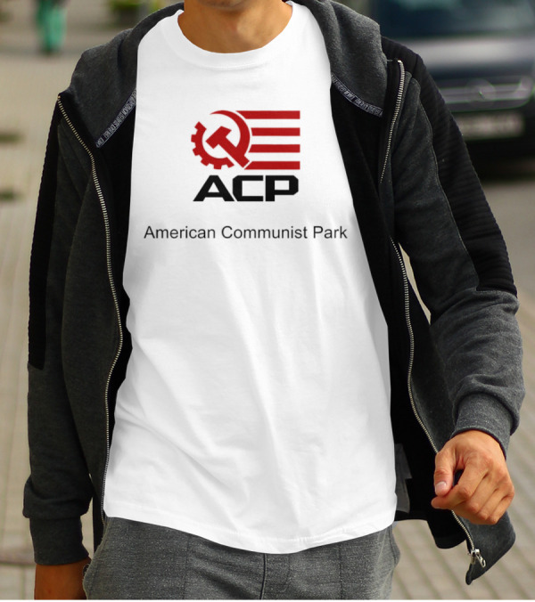ACP Hammer And Sickle American Communist Park Flag T-Shirt
