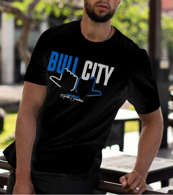 Durham North Carolina Bull City Hands T-Shirt