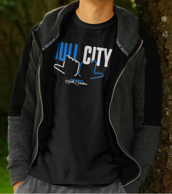 Durham North Carolina Bull City Hands T-Shirt