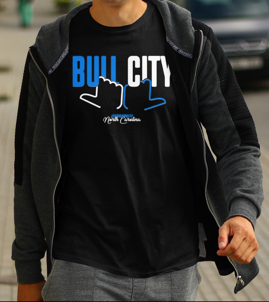 Durham North Carolina Bull City Hands T-Shirt