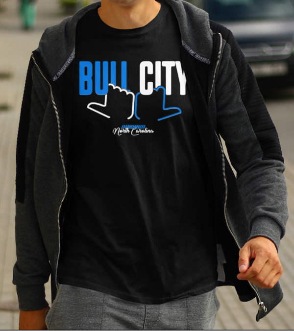 Durham North Carolina Bull City Hands T-Shirt