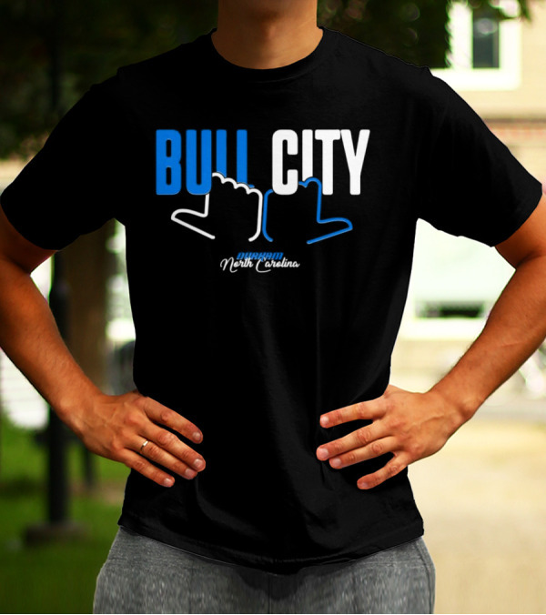 Durham North Carolina Bull City Hands T-Shirt