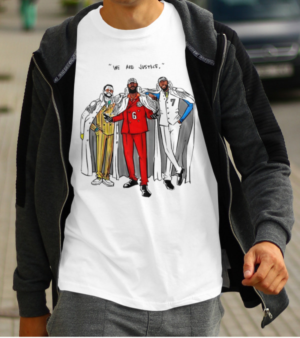 Jay Kim We Are Justice One Piece Anime Three Admirals T-Shirt