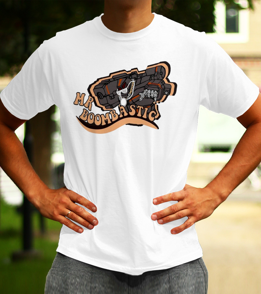MR BOOMBASTIC Robot Design With Futuristic Mech Elements T-Shirt