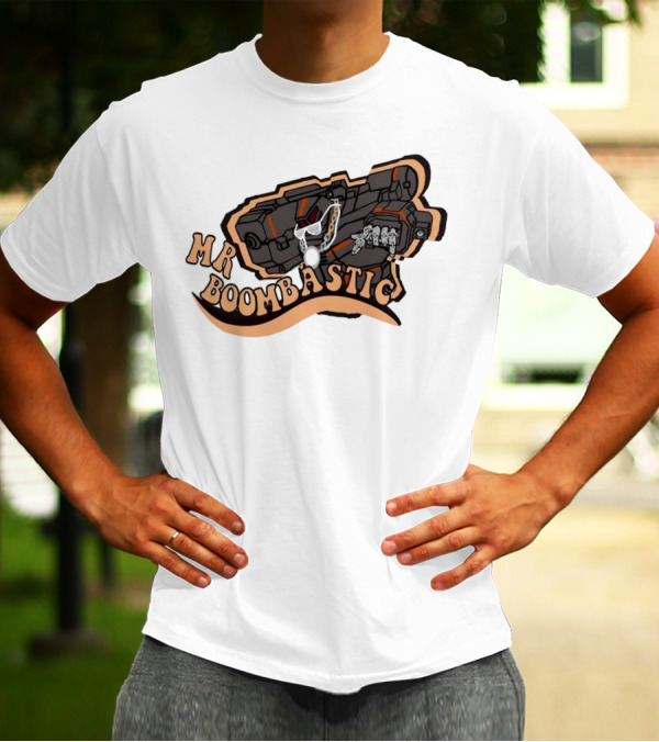 MR BOOMBASTIC Robot Design With Futuristic Mech Elements T-Shirt
