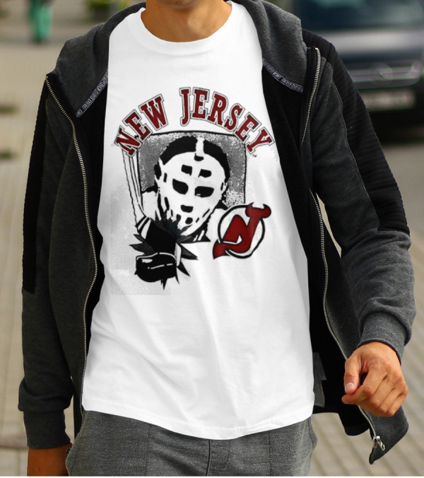 New Jersey Devils Retro Goalie Mask T-Shirt