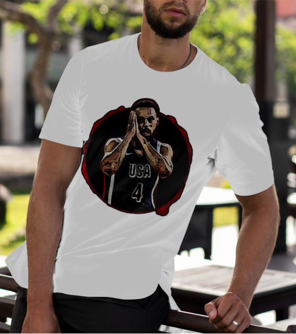 Stephen Curry Night Night USA Basketball Team Paris T-Shirt