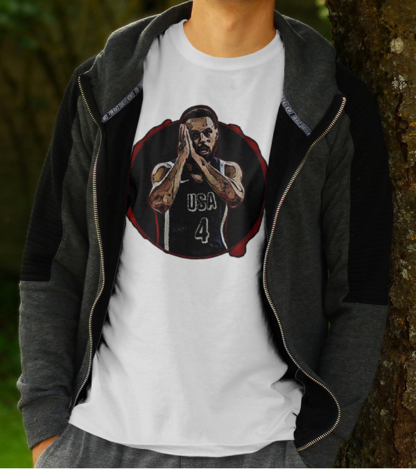 Stephen Curry Night Night USA Basketball Team Paris T-Shirt