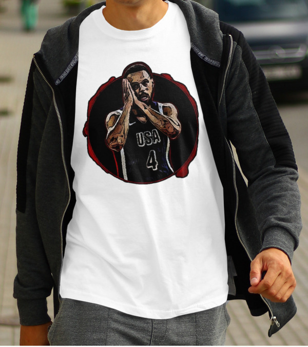 Stephen Curry Night Night USA Basketball Team Paris T-Shirt