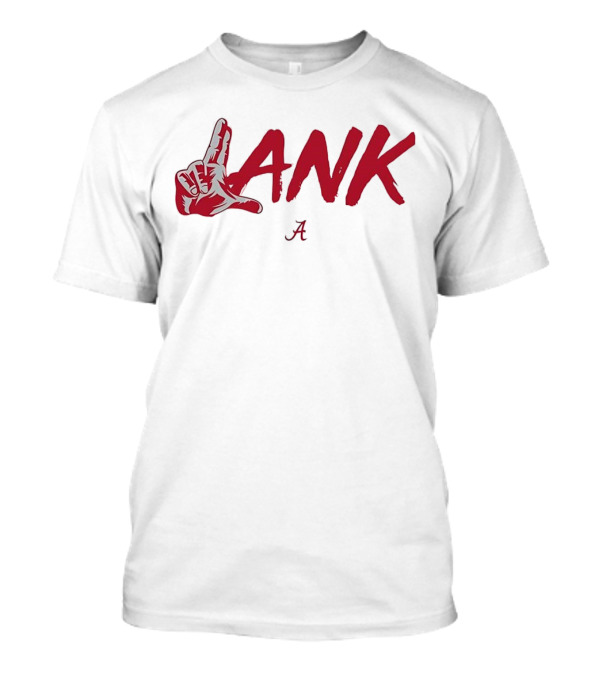 Alabama Crimson Tide Lank Hand Sign With Terrion Arnold Jalen Milroe Red A T-Shirt