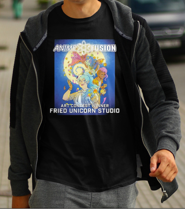 Anime Fusion Fried Unicorn Studio Art Contest Winner T-Shirt
