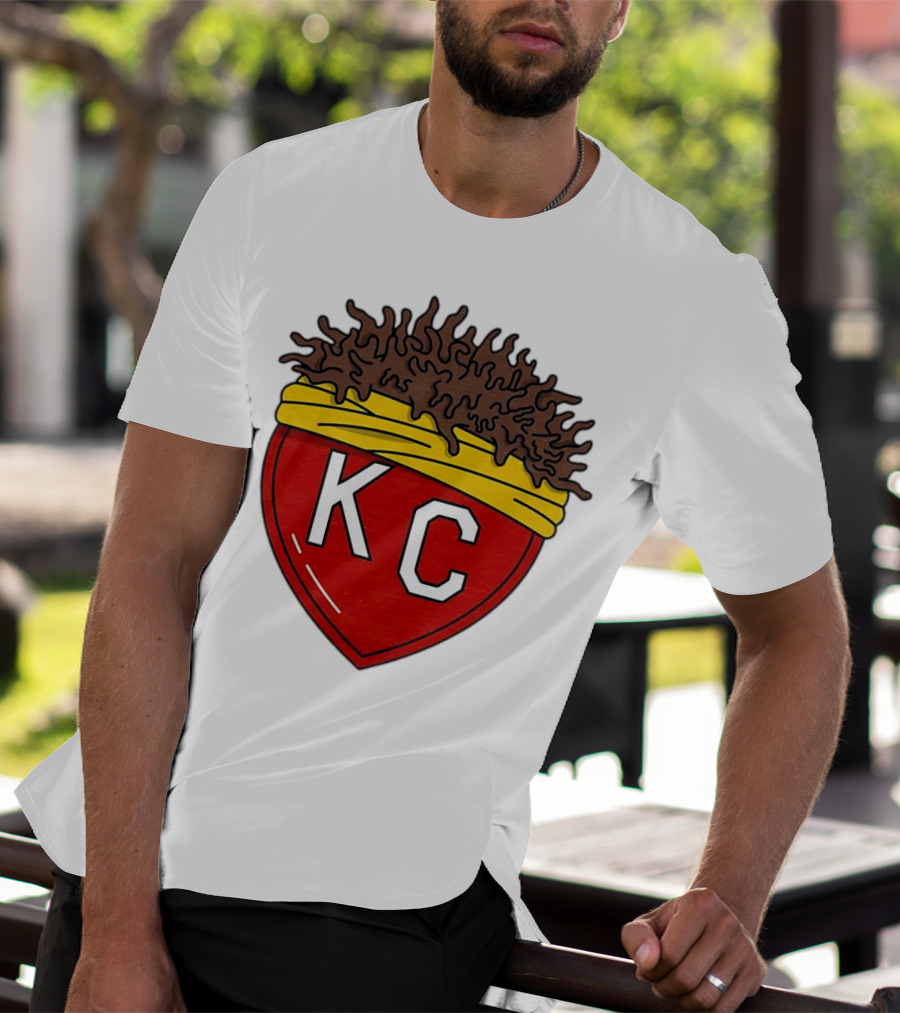 Kansas City Chiefs KC Heart French Fries T-Shirt
