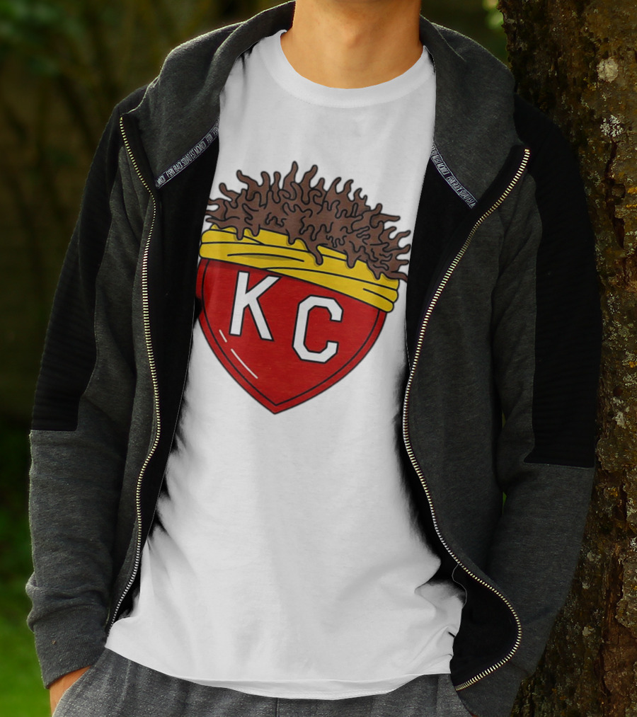 Kansas City Chiefs KC Heart French Fries T-Shirt