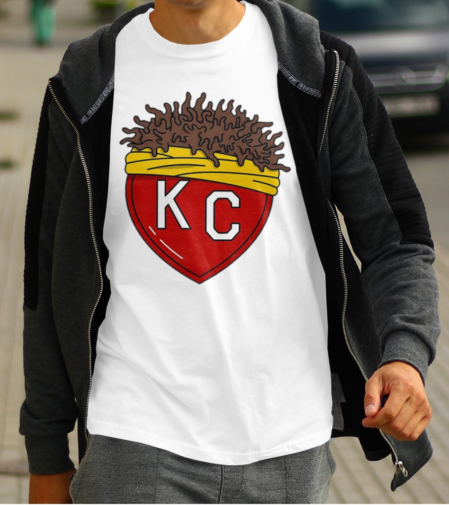 Kansas City Chiefs KC Heart French Fries T-Shirt