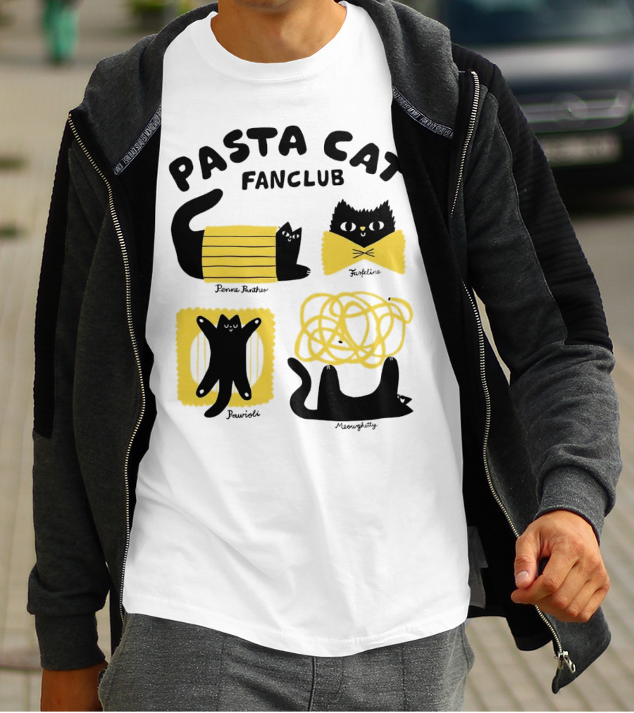 Pasta Cat Fanclub Penne Purrter ZitiFeline Pawrioli Meowgetty T-Shirt