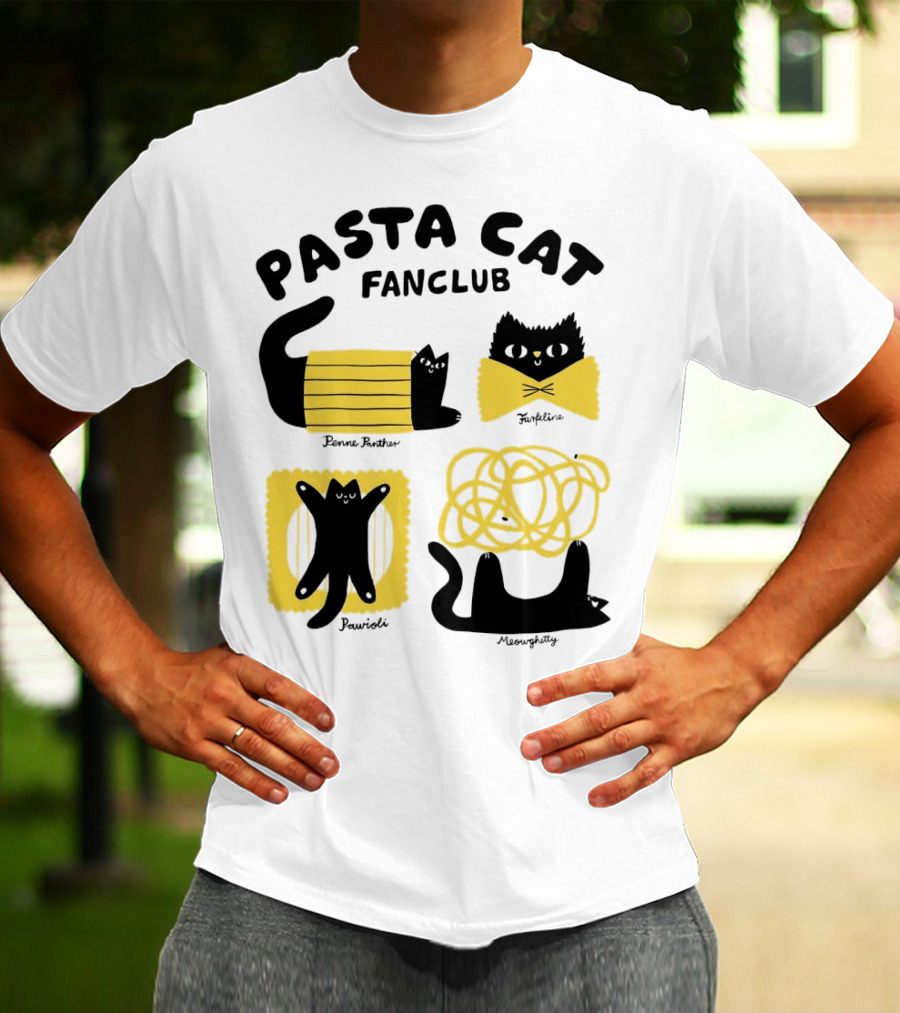 Pasta Cat Fanclub Penne Purrter ZitiFeline Pawrioli Meowgetty T-Shirt