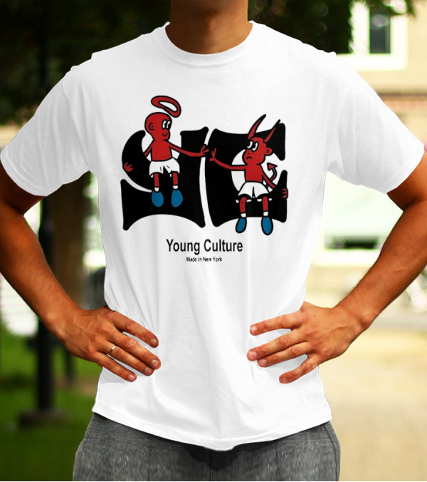 Young Culture Made In New York Best Buds Angel Devil Duo T-Shirt