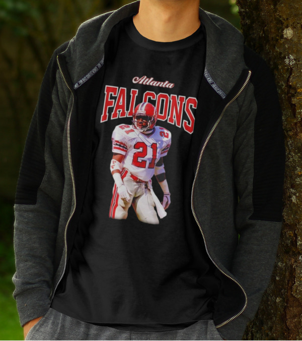 Atlanta Falcons Deion Sanders Retired Player 21 Sideline Legend T-Shirt