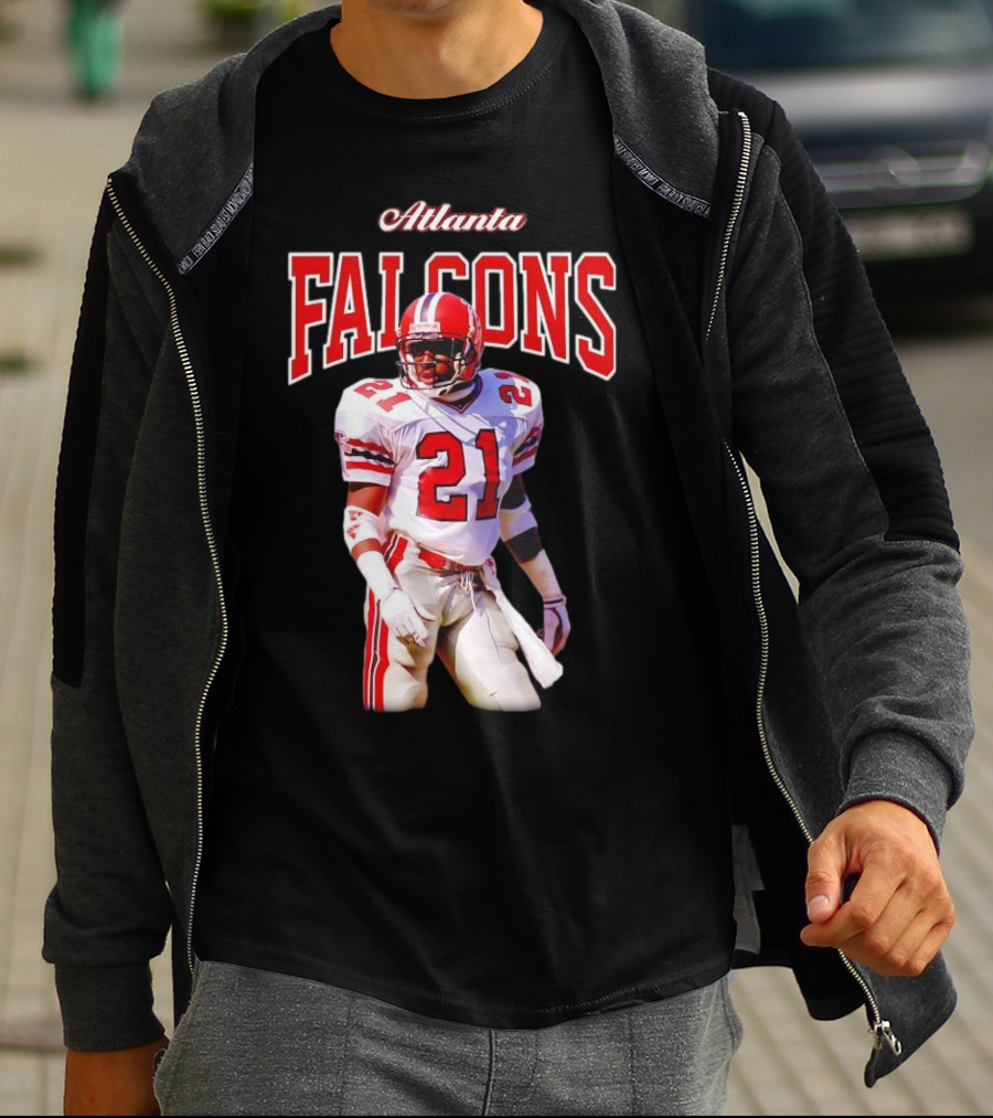 Atlanta Falcons Deion Sanders Retired Player 21 Sideline Legend T-Shirt