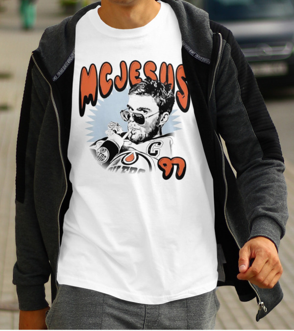 Edmonton Oilers McJesus 97 Connor McDavid T-Shirt