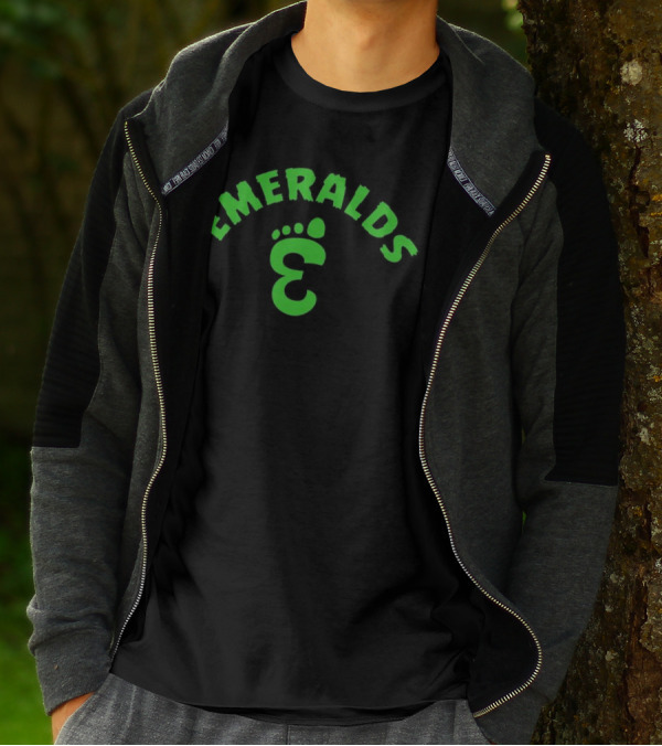 Emeralds Bigfoot Footprint T-Shirt