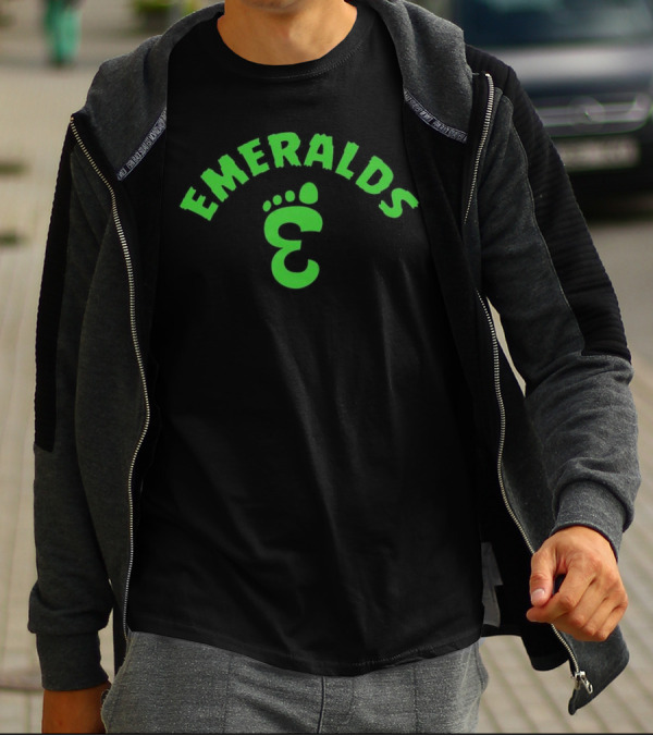 Emeralds Bigfoot Footprint T-Shirt